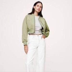 Banana Republic Water-Resistant Bomber Jacket Cropped